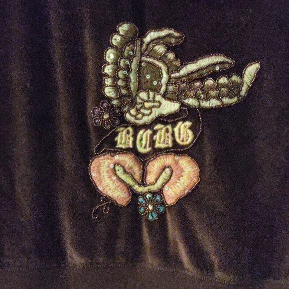 BCBG DOUBLE ZIPPERED EMBROIDERED🌺 SOFT JACKET - Picture 6 of 9